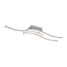 PLAFONIERA LED ROUTE ACCIAIO SATIN. 3 LUCI X 5W 4000K