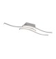 PLAFONIERA LED ROUTE ACCIAIO SATIN. 3 LUCI X 5W 4000K
