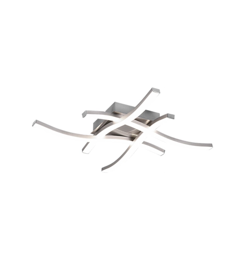 PLAFONIERA LED ROUTE ACCIAIO SATIN. 4 LUCI X 5W 4000K