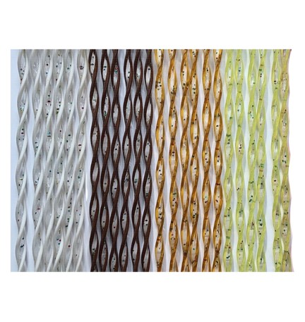 TENDA ELICOIDALE 'LUNA' cm. 125 x 230 - giallo/trasparente