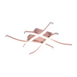 PLAFONIERA LED ROUTE ORO ROSA 4 LUCI 20W 4000K