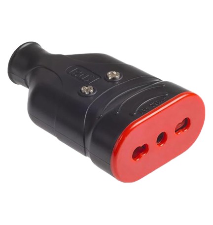 PRESA ALTA RESISTENZA 'ELA PLUG' 2P+T 10/16A - colore nero