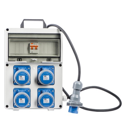 QUADRO ELETTRICO 'PL 220/4' potenza max.3 kw + pulsante emerg.