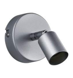 FARETTO DA PARETE PARIS 1 LUCE GU10 ALLUMINIO