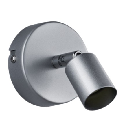 FARETTO DA PARETE PARIS 1 LUCE GU10 ALLUMINIO