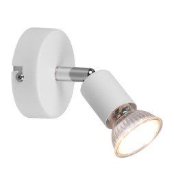 FARETTO DA PARETE PARIS 1 LUCE GU10 BIANCO