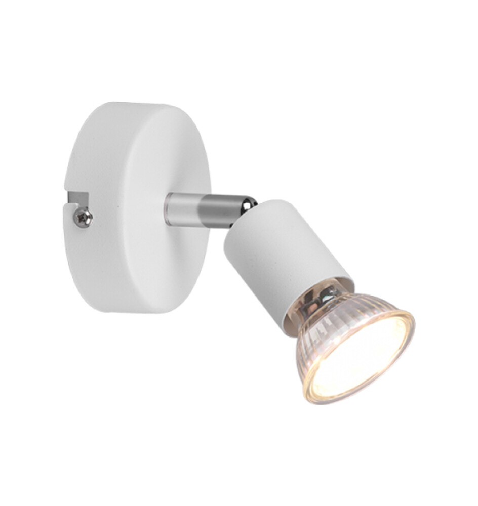 FARETTO DA PARETE PARIS 1 LUCE GU10 BIANCO