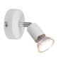 FARETTO DA PARETE PARIS 1 LUCE GU10 BIANCO