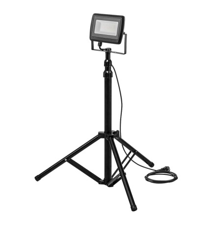 PROIETTORE LED CON TREPPIEDI doppio 2 x 30W - 5400 lumen/6500 K