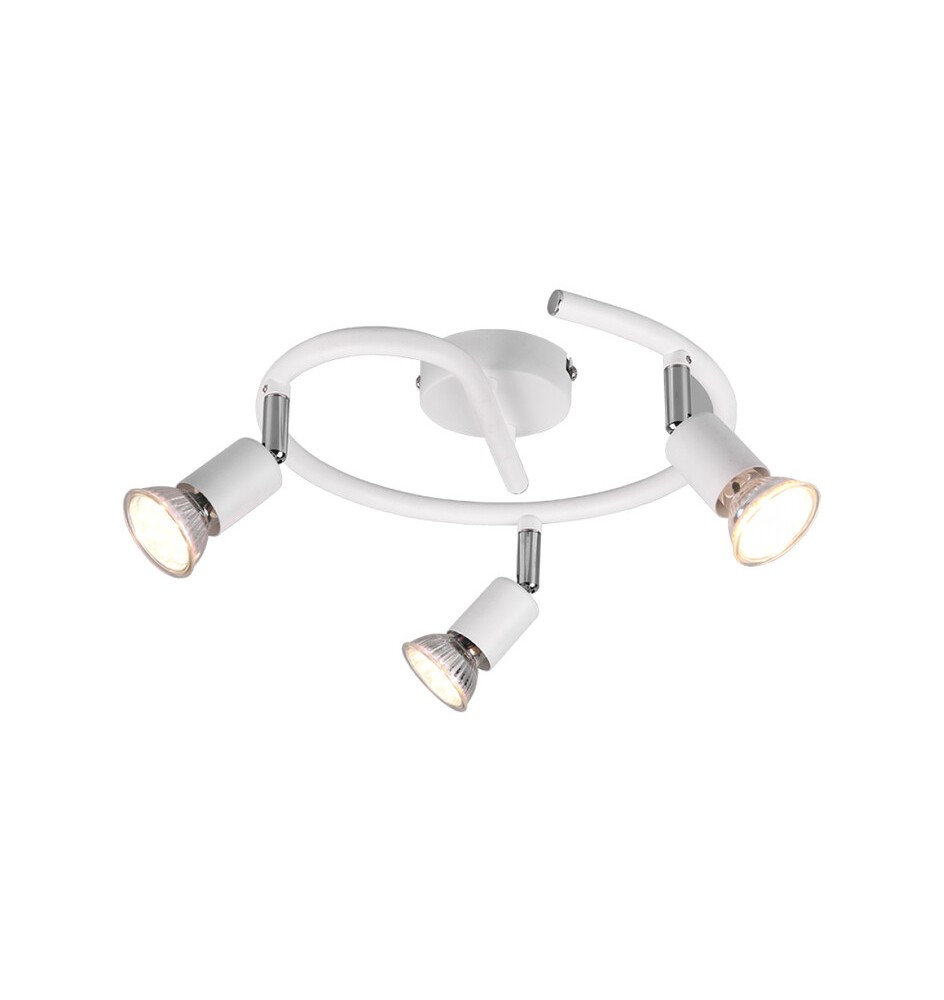 PLAFONIERA PARIS 3 LUCI GU10 BIANCO D. 28