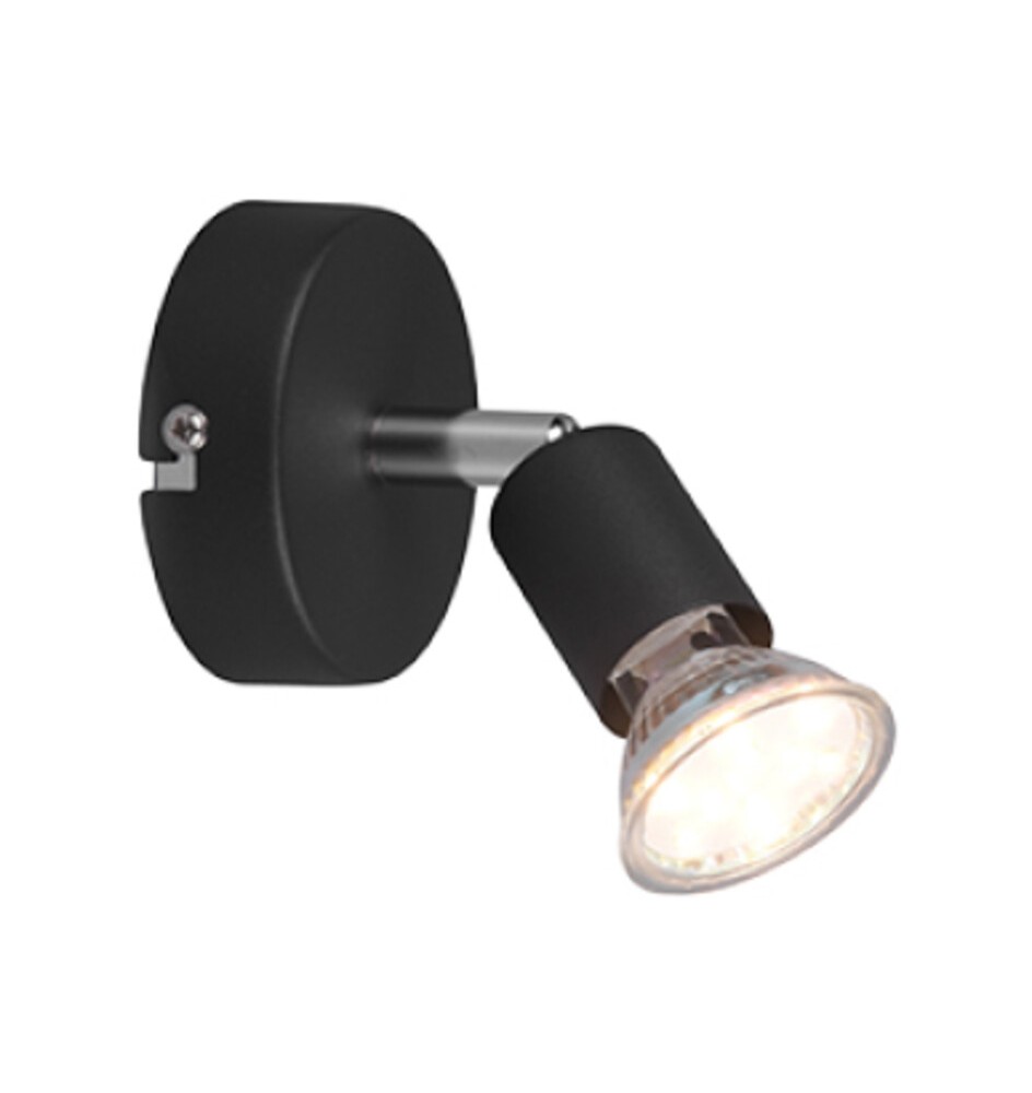 FARETTO DA PARETE PARIS 1 LUCE GU10 NERO