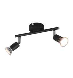 BARRA 2 FARETTI PARIS GU10 NERO