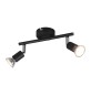 BARRA 2 FARETTI PARIS GU10 NERO