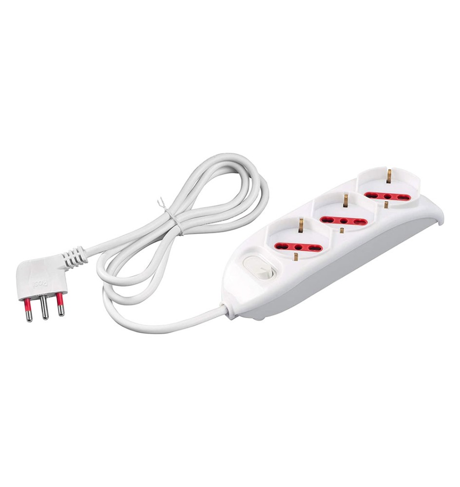 MULTIPRESA CON INTERRUTTORE SERIE 'EMILIA' 3 posti