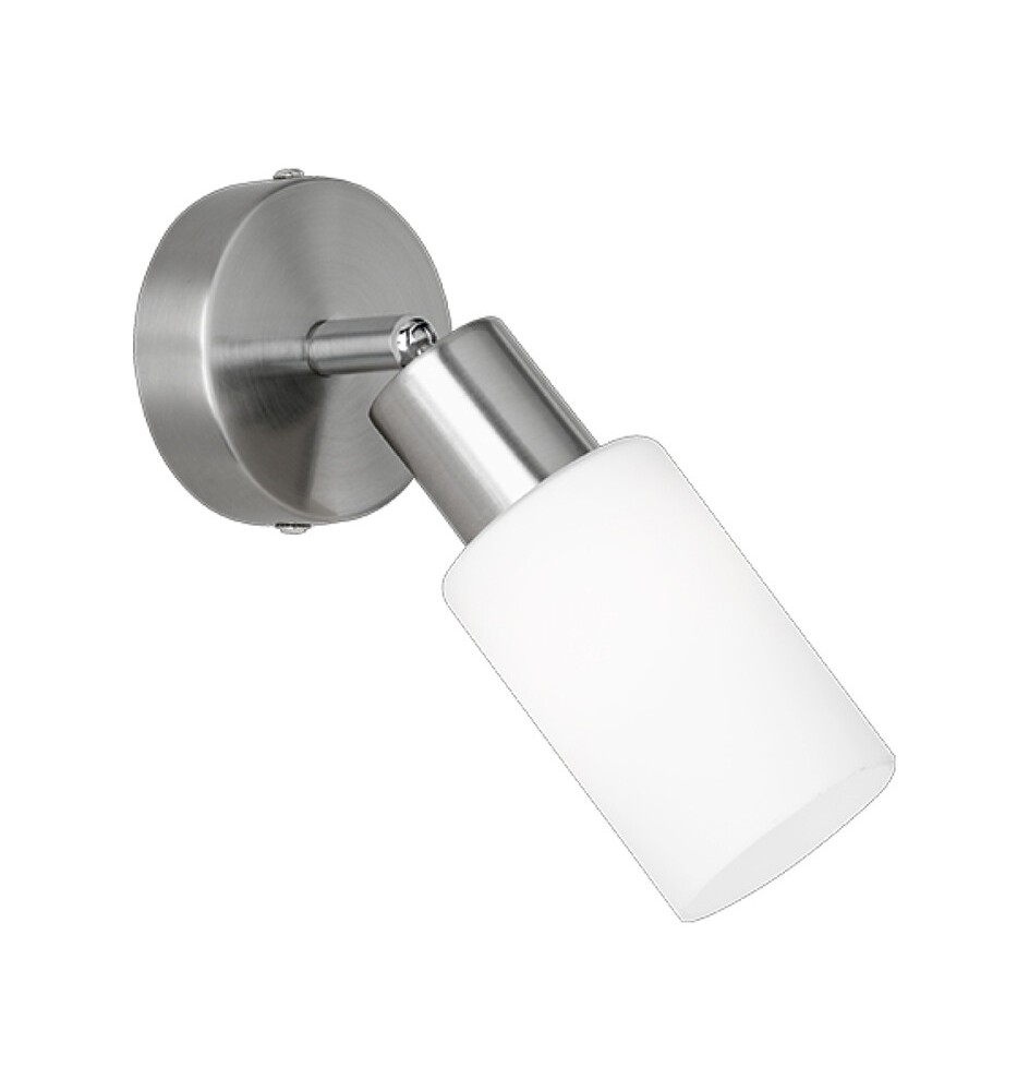 FARETTO DA PARETE MARS E14 ACCIAIO/VETRO