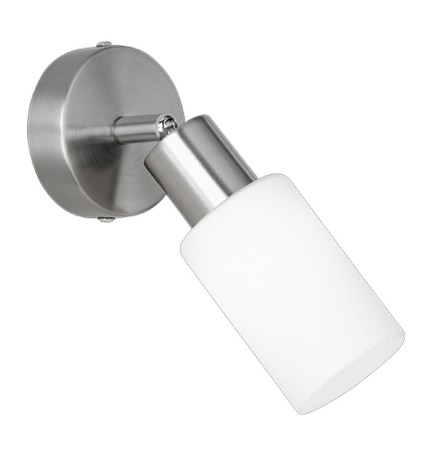 FARETTO DA PARETE MARS E14 ACCIAIO/VETRO