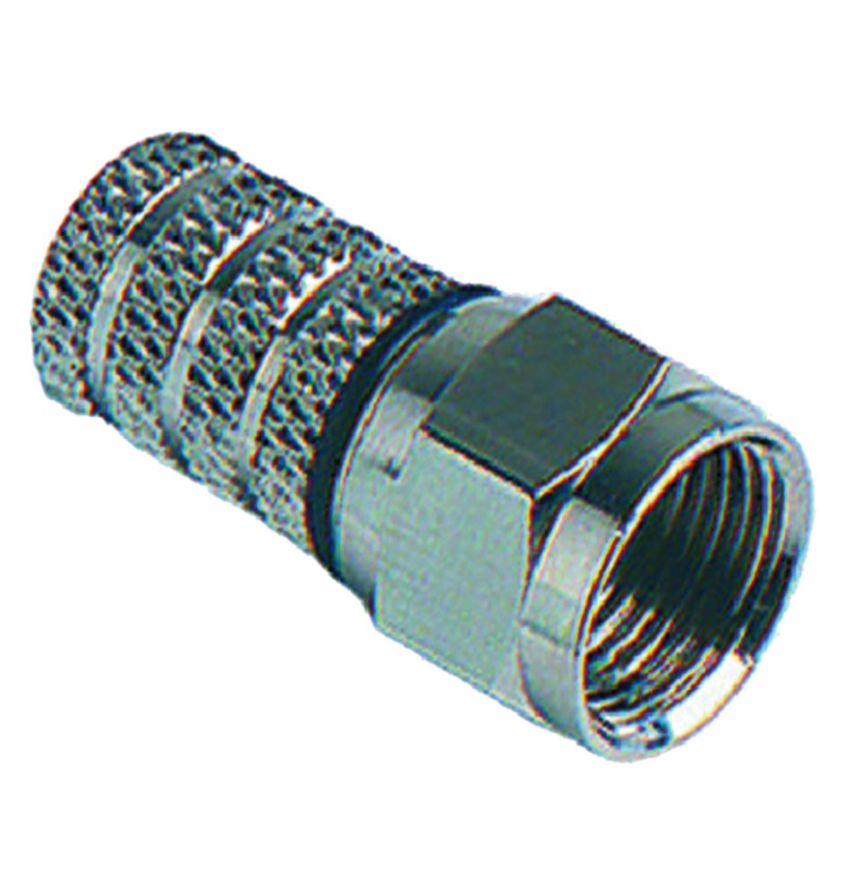CONNETTORE 'F' PER CAVI SAT Ø 5,0 mm - busta appendibile 6 pz