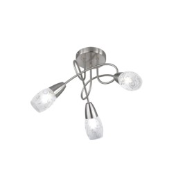 PLAFONIERA COLMAR 3 LUCI E14 VETRO SATINATO