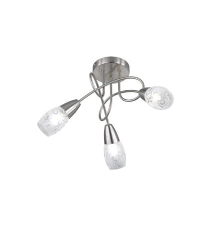 PLAFONIERA COLMAR 3 LUCI E14 VETRO SATINATO