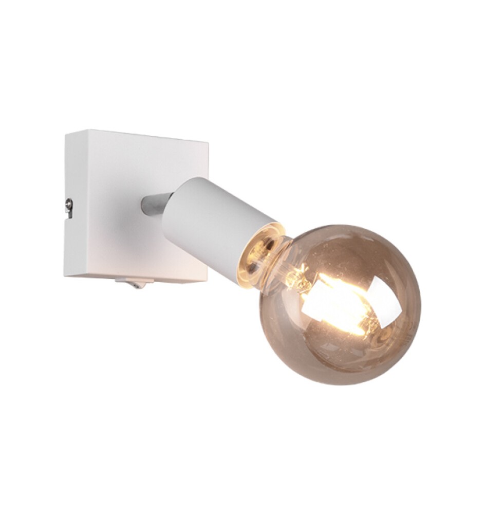 FARETTO DA PARETE VANNES C/INTERRUTTORE BIANCO