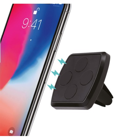 SUPPORTO SMARTPHONE MAGNETICO PER AUTOMOBILE nero