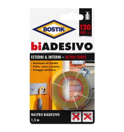 NASTRO BIADESIVO IN SCHIUMA PER ESTERNI/INTERNI mm. 19 x 1,5 mt