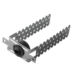 STAFFA ANTIVIBRANTE REGOLABILE distanziatura parete 3 - 12 cm