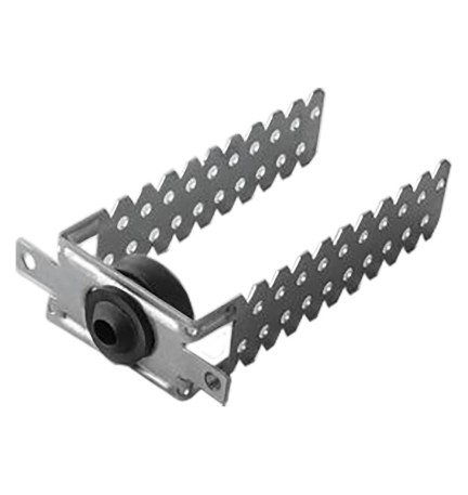 STAFFA ANTIVIBRANTE REGOLABILE distanziatura parete 3 - 12 cm