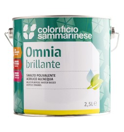 SMALTO ALL'ACQUA 'OMNIA' Lt. 0,750 Bianco satinato