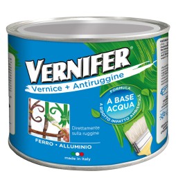 VERNICE ANTIRUGGINE BASE ACQUA 'VERNIFER' Ml. 500 - marrone brillante (4601)