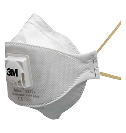 MASCHERA RESPIRATORIA SERIE 9300 AURA CON VALVOLA 9332 FF P3
