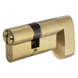 CILINDRO SAGOMATO CON POMOLO A GOCCIA PER PORTE BAGNO mm 26+10+38  74 (31+43) ottone