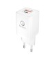 CARICATORE C/PRESA USB-A E USB-C 20W LS-NC08