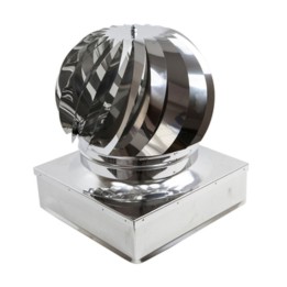 FUMAIOLO TURBO INOX AISI 304 C/CUSCINETTI 37X37 CM