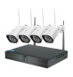 KIT VIDEOSORVEGLIANZA WIRELESS '455020' 1 NVR + 4 telecamere