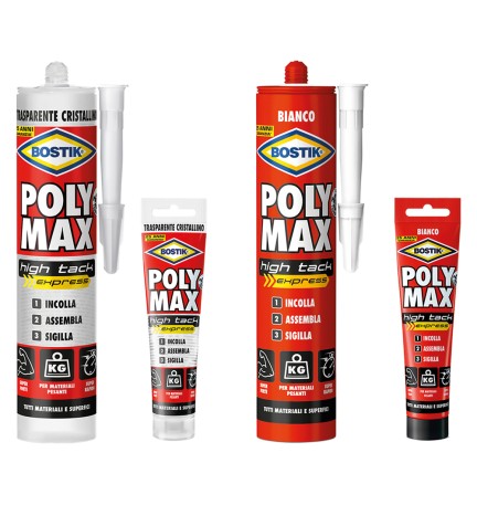 ADESIVO SIGILLANTE UNIVERSALE 'POLY MAX' HTE gr. 440 - bianco