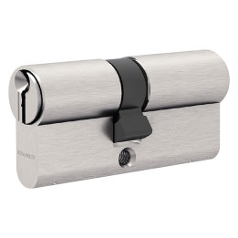 CILINDRO PROFILATO DOPPIO SERIE 'GEMMA' mm 30+10+30  70 (35+35) nichelato