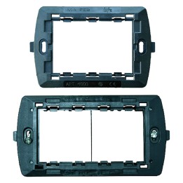 SUPPORTO PER SERIE FLEXI' 2 moduli 14601 - per scatola tonda Ø 60