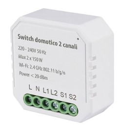 DIMMER ELETTRONICO DOPPIO CANALE mm 51 x 23 x h.45