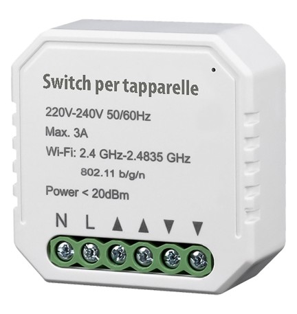 RELE' ELETTRONICO PER TAPPARELLE carico max 150W