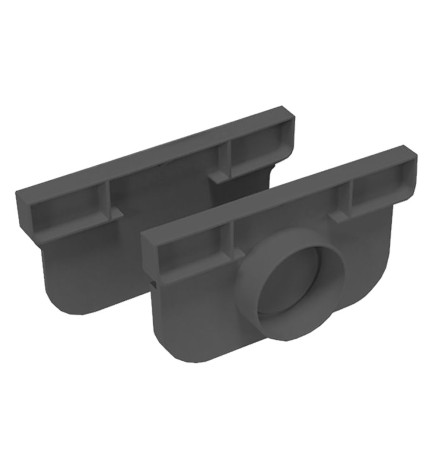 TAPPO PER CANALETTA MODULARE A15 'COMPACT' cm 11 x H. 5,4 - scarico Ø 40 mm