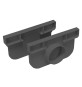 TAPPO PER CANALETTA MODULARE A15 'COMPACT' cm 11 x H. 5,4 - scarico Ø 40 mm