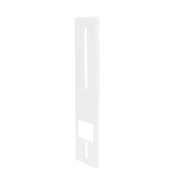 PLACCA P/AVVOLGITORE UNIVERSALE IN ABS BIANCO