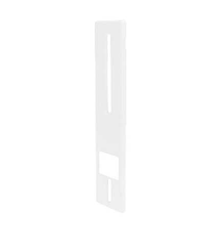 PLACCA P/AVVOLGITORE UNIVERSALE IN ABS BIANCO