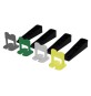 BASE LIVELLANTE CON FERITOIA PER CUNEO fuga 3,0 mm - colore giallo