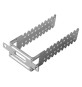 STAFFA UNIVERSALE PER MONTANTI distanziatura parete 3-12 cm / spessore 0,8 mm