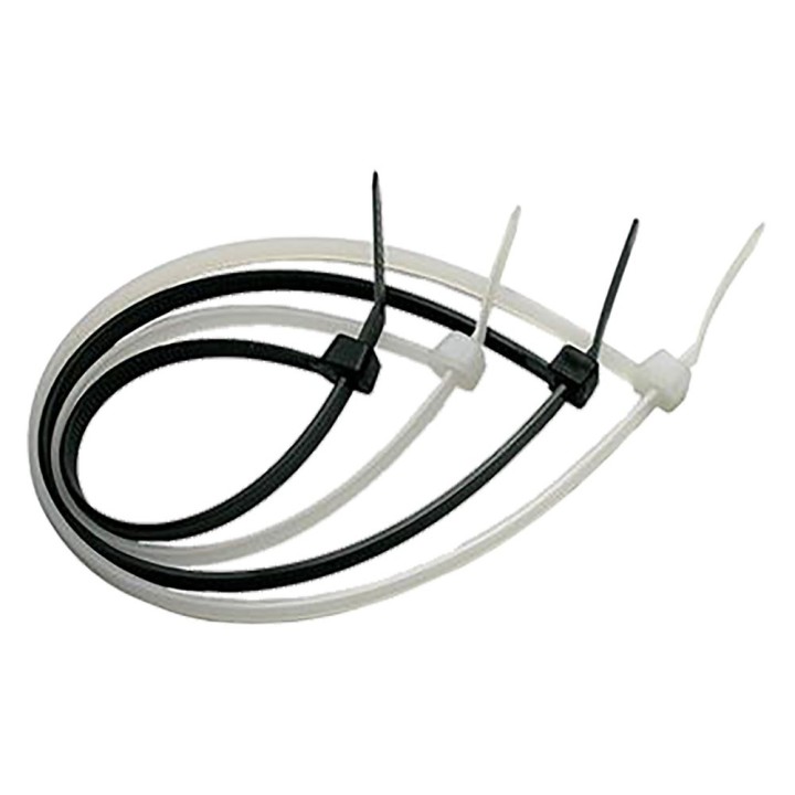 FASCETTA A STRAPPO PER CABLAGGIO mm 2,5 x 100 - nera (100 pezzi)