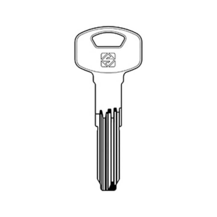 SILCA YA115SMD CHIAVE PUNZONATA OTTONE
