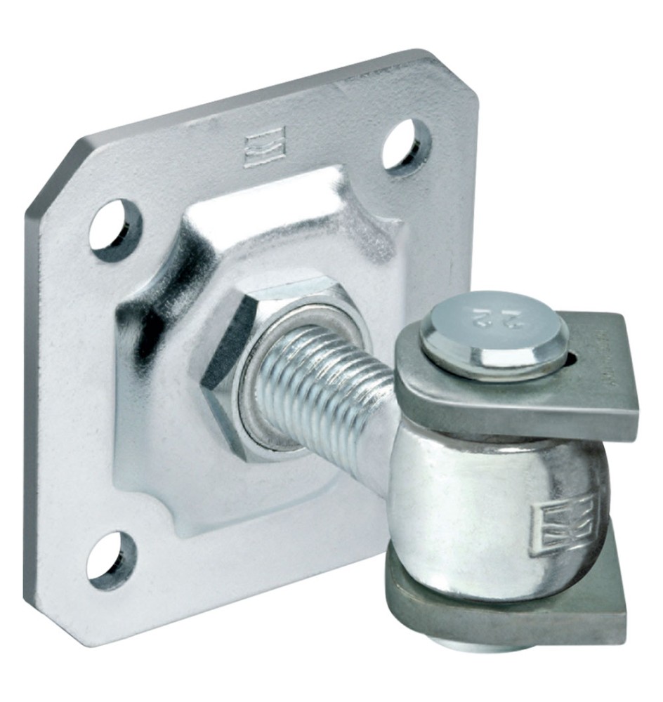 CARDINE CON ALI E PIASTRA ART. 163 M 18 - portata 125 kg