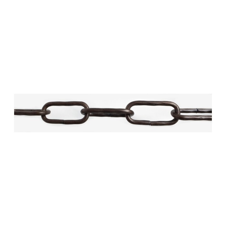 CATENA MAGLIA LUNGA RITORTA 2,5 MM 2,5 M NERO
